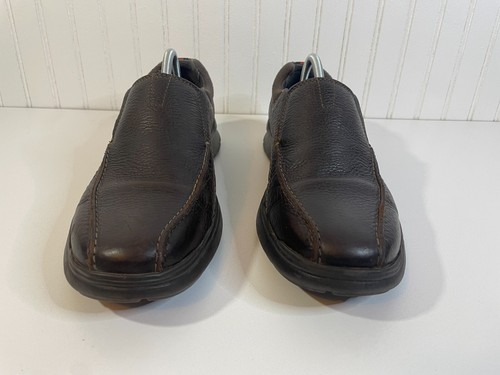 Clarks Collection Loafers Mens Sz.11 M Brown Leather Slip On Cushion Soft light - 第 2/10 張圖片