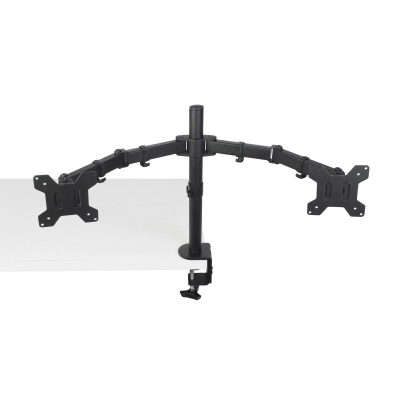 Dual Monitor Desk Mount Stand Heavy Duty Fully Adjustable Screens 27" 33LBS - Image 2 of 4