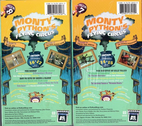 MONTY PYTHON'S FLYING CIRCUS Volume 7 8 & 9 VHS New Sealed A&E John Cleese - Picture 3 of 5