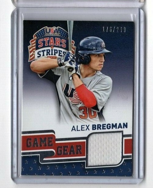 2015 Panini Stars and Stripes Game Gear 176/299 Alex Bregman