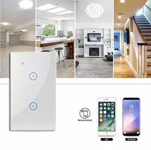 White glass Touch smart switch 1 Gang - Picture 2 of 7