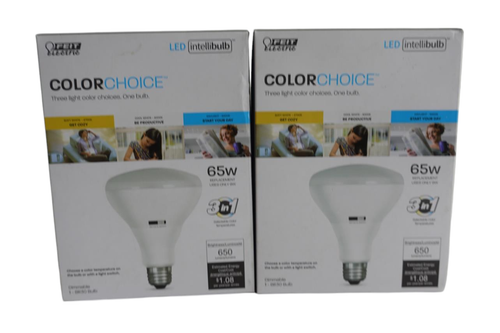 2x Lot Feit Electric NEW Smart WiFi Bulb LED 65W Daylight 5000K BR30 Flood Light - Picture 9 of 9