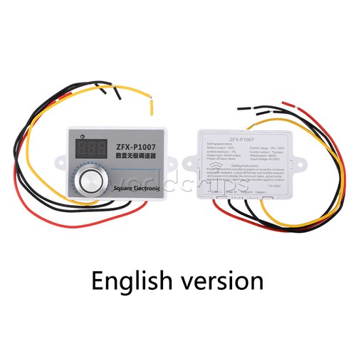500W Adjustable AC 220V Speed Controller Digital Motor Reducer Speed Regulator - Picture 6 of 21