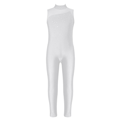 Kids Girls Bodysuit Jazz Jumpsuit Backless Leotards Yoga Rompers Dance Costume - Picture 40 of 69