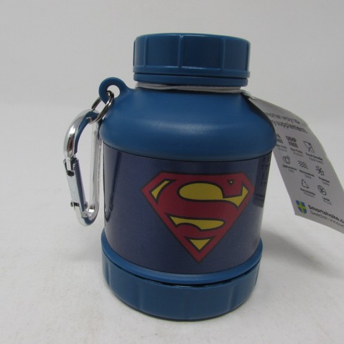 Whey2Go Proteinpulver Behälter Aufbewahrung Trichter Superman Supergirl NEU - Bild 1 von 20