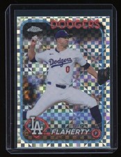 2024 Chrome Update #USC114 Jack Flaherty, Dodgers - X-Fractor Parallel