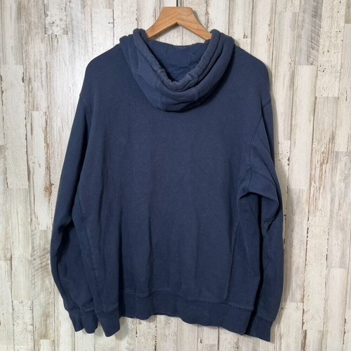Vintage Russell Athletic Navy Blue Hoodie Sweatshirt Mens Size Large - Picture 6 of 6