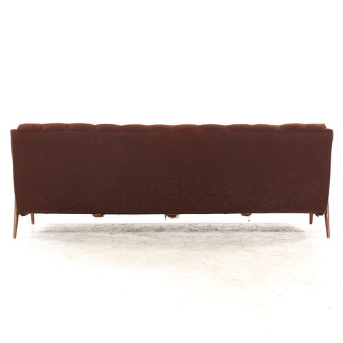 Kroehler Avant Mid Century Walnut Sofa - Picture 6 of 9