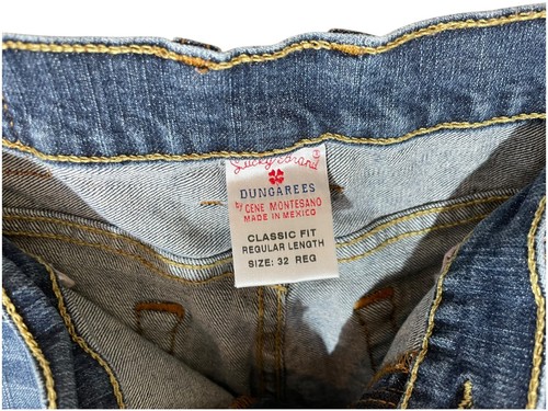 Lucky Brand Jeans Men 32x27 Blue Classic Fit Straight Short Length Stretch READ - Picture 6 of 7