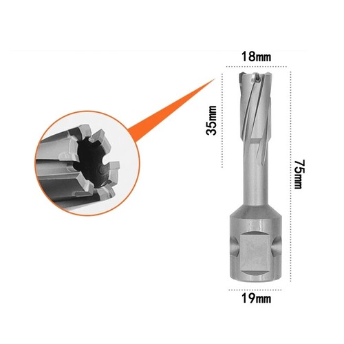 12-65 mm*35 mm Tiefe TCT Ringschneider 3/4 Zoll Weldon Schaft Magnetbohrer Werkzeug - Bild 28 von 48