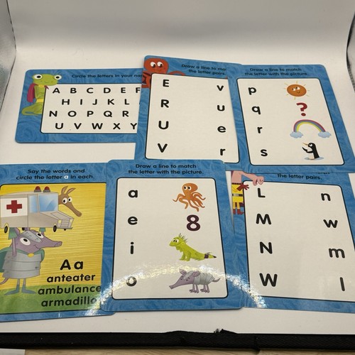 Handwriting Practice Flash Cards Kids Letter Tracing Wipe Off Activities School - Picture 3 of 3