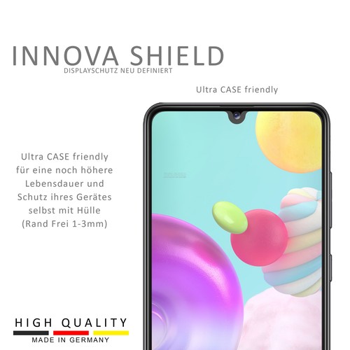 4x Panzerfolie Displayglasschutz Samsung Galaxy A41 9H Fingerabruck Echt HD Flex - Bild 4 von 6