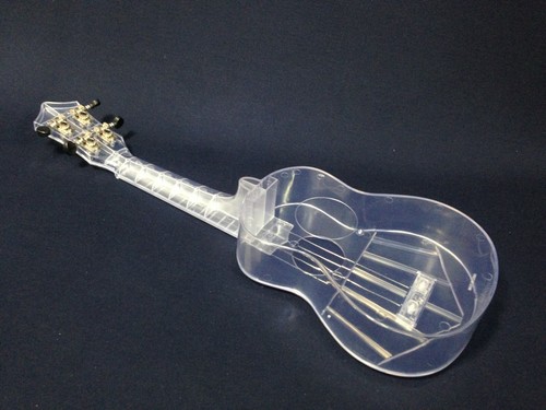 Fuykan UK11 CL See-Thru Clear Soprano Ukulele,All Polycarbonate +Free Bag,1 Pick - Picture 9 of 12