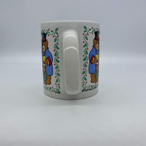 Taza de café de Navidad Family of Bears blanca 6 oz cerámica - Imagen 5 de 7