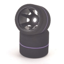 Contact RC JT3-38USR 1/12 Hex Rear Tires 38Sh USA Spec Purple w/ Black Rim (2)