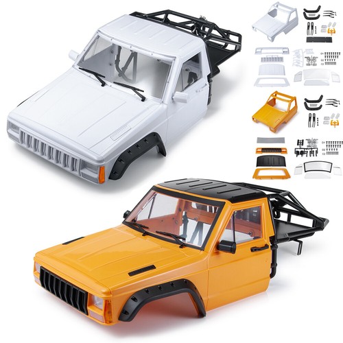 For Axial SCX10 II   TRX4 Cherokee 1/10 RC Body Cab Back-Half Cage White - Picture 1 of 43