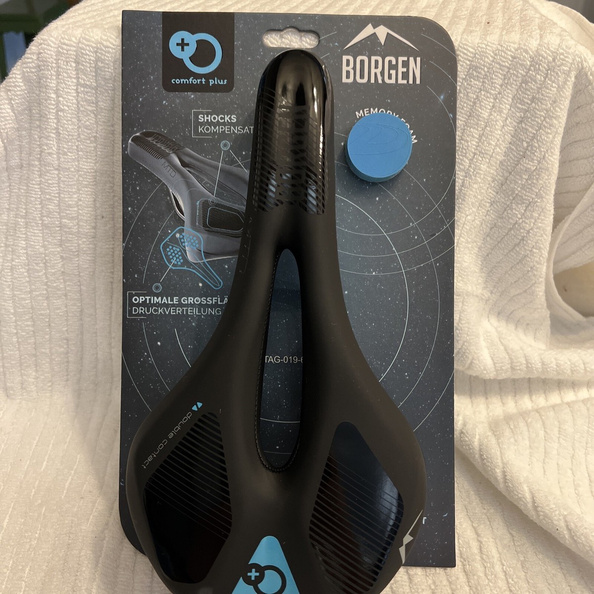 Borgen Bike Seat Men Women Ergonomic Memory Foam Gel Bike
