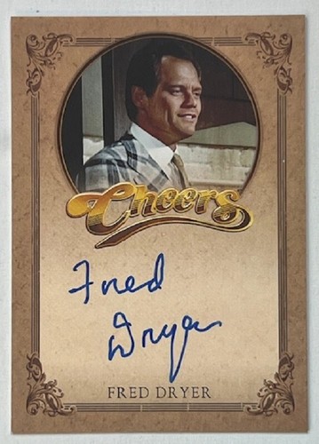 Autógrafo Fred Dryer Bordered, Cheers Premiere Edition por Rittenhouse, EL - Imagen 1 de 2