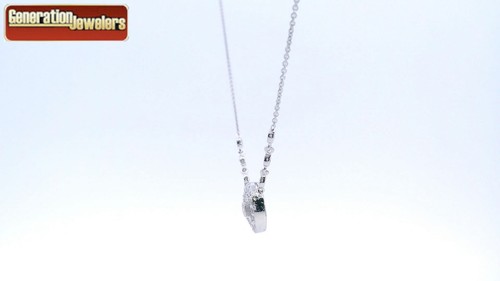 MEIRA T 14 KARAT WHITE GOLD DIAMOND .25CTTW GH, SI 16" NECKLACE PENDANT - Picture 4 of 5