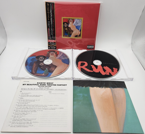 KANYE WEST My Beautiful Dark Twisted Fantasy Deluxe Edition Japan CD+DVD 2010 - Picture 2 of 13