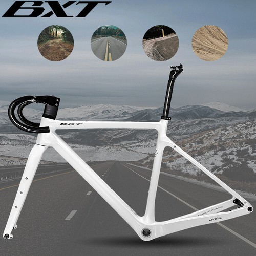 Carbon Gravel Road Bike Frame Disc Brake 700C*47C Gravel Bicycle Frameset - Picture 10 of 29