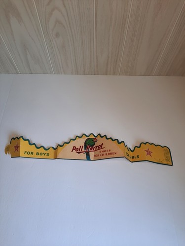 Vintage Poll Papagei Schuhe für Kinder Papier Krone Ephemera Werbung - Bild 2 von 13