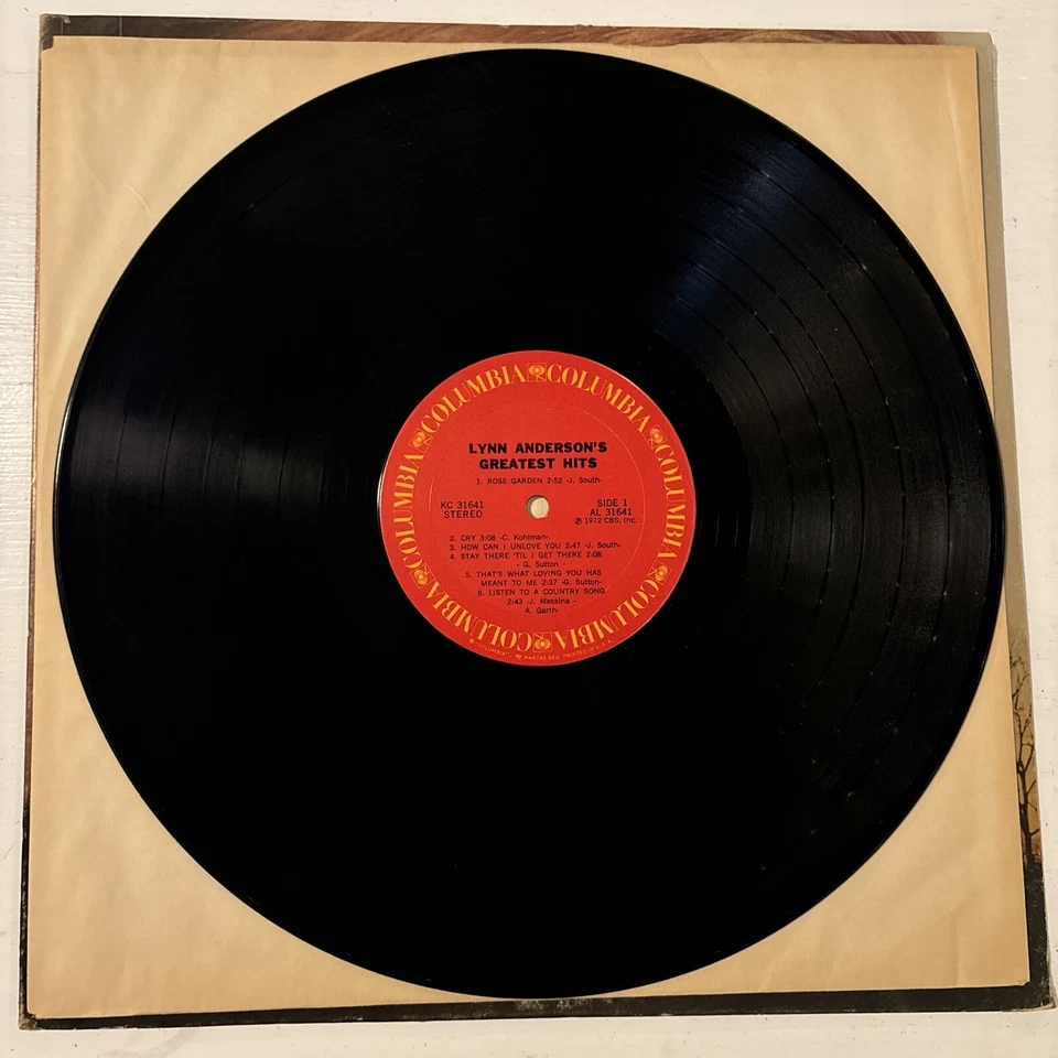 Lynn Anderson's Greatest Hits Vinyl LP 1972 Columbia ‎KC 31641 VG/VG - Image 4 of 4