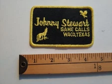 80S JOHNNY STEWART GAME CALLS WACO TEXAS HUNTING HUNTER SPORTSMAN PATCH CREST