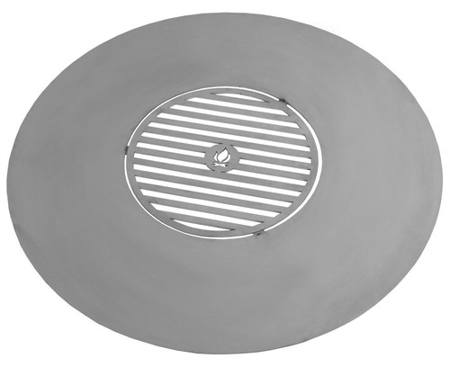 Grillplatte für Feuerschalen Ø 82 cm mit Grillrost 40 cm rostfreier Stahl - Bild 1 von 3