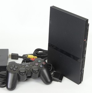 PS2-Slim-Console-System-Charcoal-Black-SCPH-70000-Playstation-2-Ref-AJ5443595