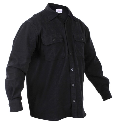 Men's Heavyweight 100% Cotton Flannel Button-Down Shirt - Picture 10 of 14
