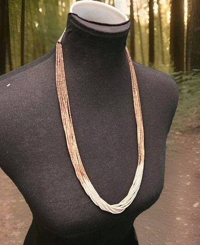 Santo Domingo Oyster & Pen Shell Heishi Strand Necklace - Picture 6 of 21