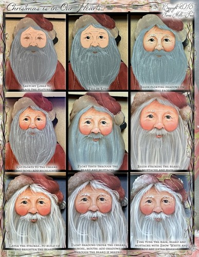 Tole Painting Pattern Packet: Christmas in Our Hearts Santa - Jamie Mills Price - Picture 5 of 6