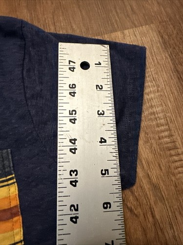 Pendleton Top Women's Size Small Shirt Short Sleeve Blue Cotton Aztec Tees Tops - Picture 7 of 10