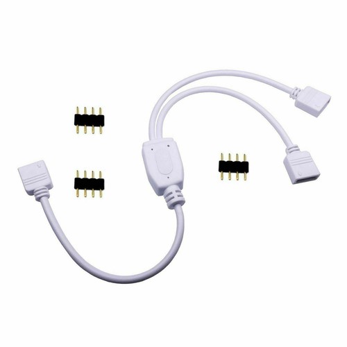 CABLE DIVISOR TIRA LED 2/3/4 VÍAS 4-5 PINES RGB RGBW + CONECTOR 5050 3528 2835 DC - Imagen 11 de 18