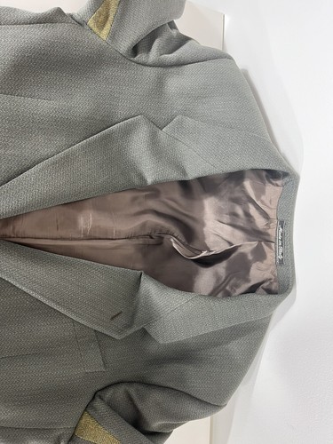 Giorgio Armani Le Collezioni Wool Blazer Size 46 Jacket Sport Coat Tweed Italy  - Picture 8 of 12