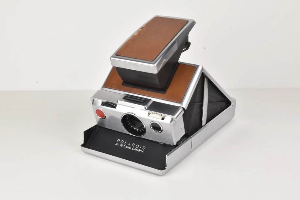 Все работы!! Пленка проверена Cla'd с чехлом * Polaroid SX-70 мгновенный земли винтажный фотоаппарат - Изображение 4 из 4