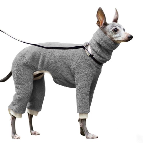 Pets Dogs Jumper Sweater Puppy Winter Warm Whippet Collar Neck Greyhound Coats~ - Picture 3 of 7