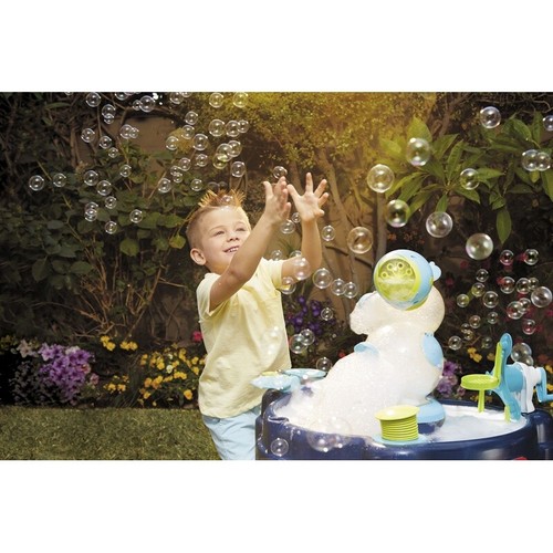 3-in-1 Wassertisch mit Blasenschaum Maschine Motorisiertes Riesenrad Spaß Alter 2 Neu - Bild 5 von 5