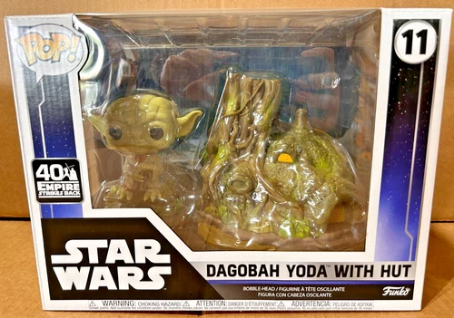 Funko Pop! Town: Star Wars - Dagobah Yoda with Hut #11 *DMG BOX