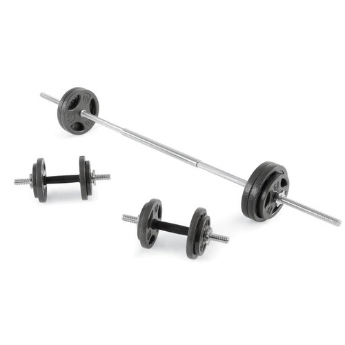 100LB Black Cast Iron Weight Plate Set Dumbbell Barbell Home Gym Rust Resistant - Picture 2 of 8