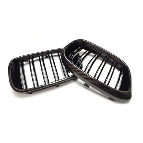 Real Carbon Fiber Front Bumper Grille Grill for BMW X3 G01 X4 G02 2018-2021 - Foto 5 di 6