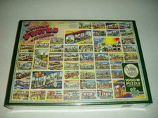 Cobble Hill Jigsaw Puzzle Vintage American Postcards 
