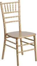 Gold Wood Chiavari Chair - Commercial Quality Stackable Wood Chiavari Chair