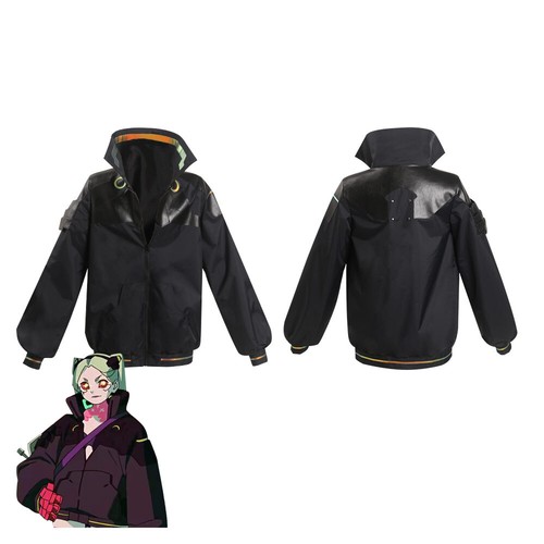 Cyberpunk: Edgerunn Rebecca Disfraz Disfraz Abrigo Trajes Halloween Fiesta Chaqueta - Imagen 12 de 12
