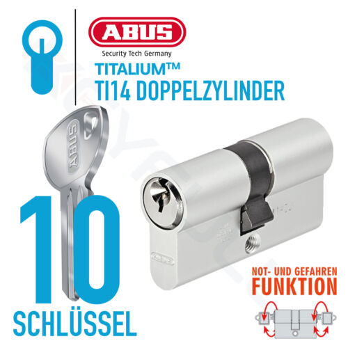 ABUS 40/50 Schließzylinder Türzylinder Doppelzylinder bis 100 Schlüssel - Picture 22 of 33
