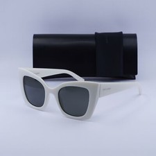 New Saint Laurent SL552 009 Ivory/Grey 51-22-145 Sunglasses