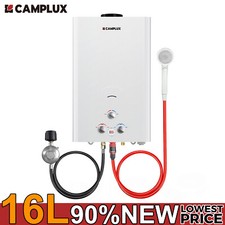 CAMPLUX 16L Tankless Propane Gas Water Heater 4.22GPM Outdoor Instant Hot Shower