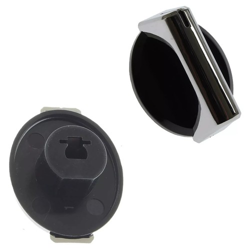 4 manopole comando piano cottura forno Baumatic nero e argento quadrante interruttore capsula WM10 - Foto 18 di 24