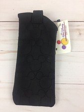 Vintage NWT Walt Disney Gallery Mickey Mouse Black Sunglasses Snap Pouch Holder